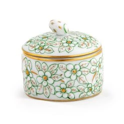 Herend Round Relief Box With Berry Finial -Collectibles Sales Store unnamed file 1048