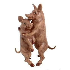 Scully & Scully Austrian Bronze Pigs Embracing