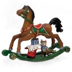Scully & Scully Austrian Bronze Christmas Rocking Horses