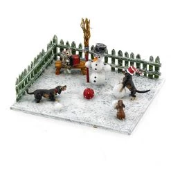 Scully & Scully Austrian Bronze Snowman Scene