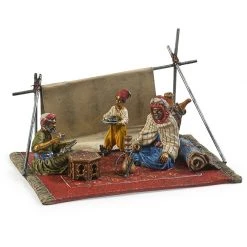 Austrian Bronze Arabian Tea Scene