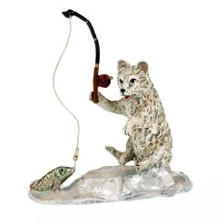 Scully & Scully Austrian Bronze Polar Bear Fisher