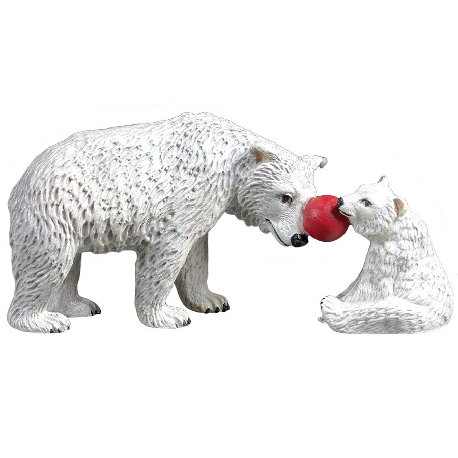 Scully & Scully Austrian Bronze Two Polar Bears With Ball Figurine 3 Scully & Scully Austrian Bronze Two Polar Bears With Ball Figurine