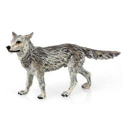Scully & Scully Austrian Bronze Standing Wolf Figurine