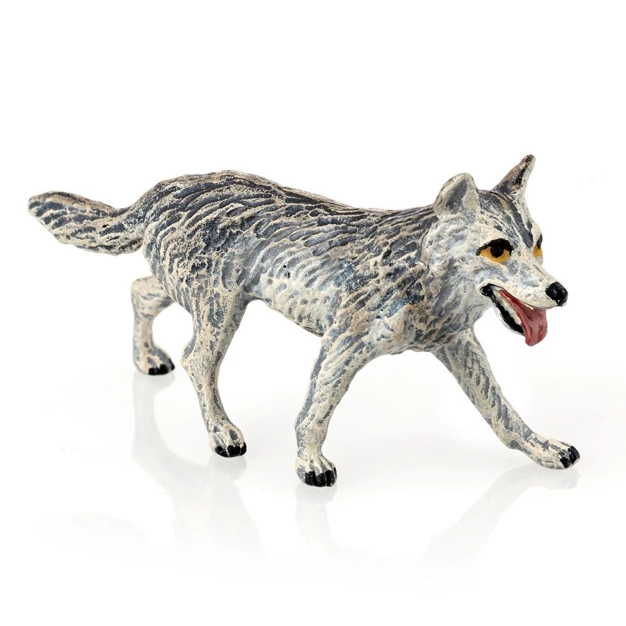 Scully & Scully Austrian Bronze Wolf Running Figurine 3 Scully & Scully Austrian Bronze Wolf Running Figurine