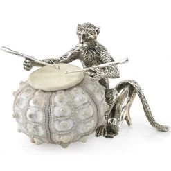 Scully & Scully Silverplated Monkey Band With Shells