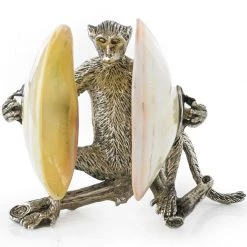 Scully & Scully Silverplated Monkey Band With Shells -Collectibles Sales Store unnamed file 1406
