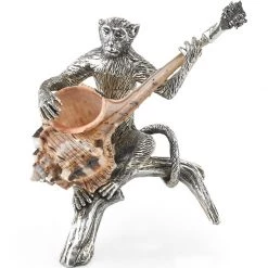 Scully & Scully Silverplated Monkey Band With Shells -Collectibles Sales Store unnamed file 1411