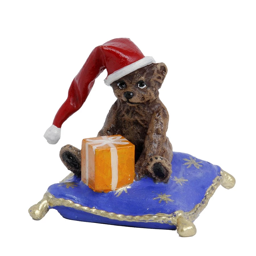 Scully & Scully Austrian Bronze Bear On Pillow 3 Scully & Scully Austrian Bronze Bear On Pillow