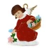 Pewter Angel Picking Flower Ornament -Collectibles Sales Store unnamed file 1504