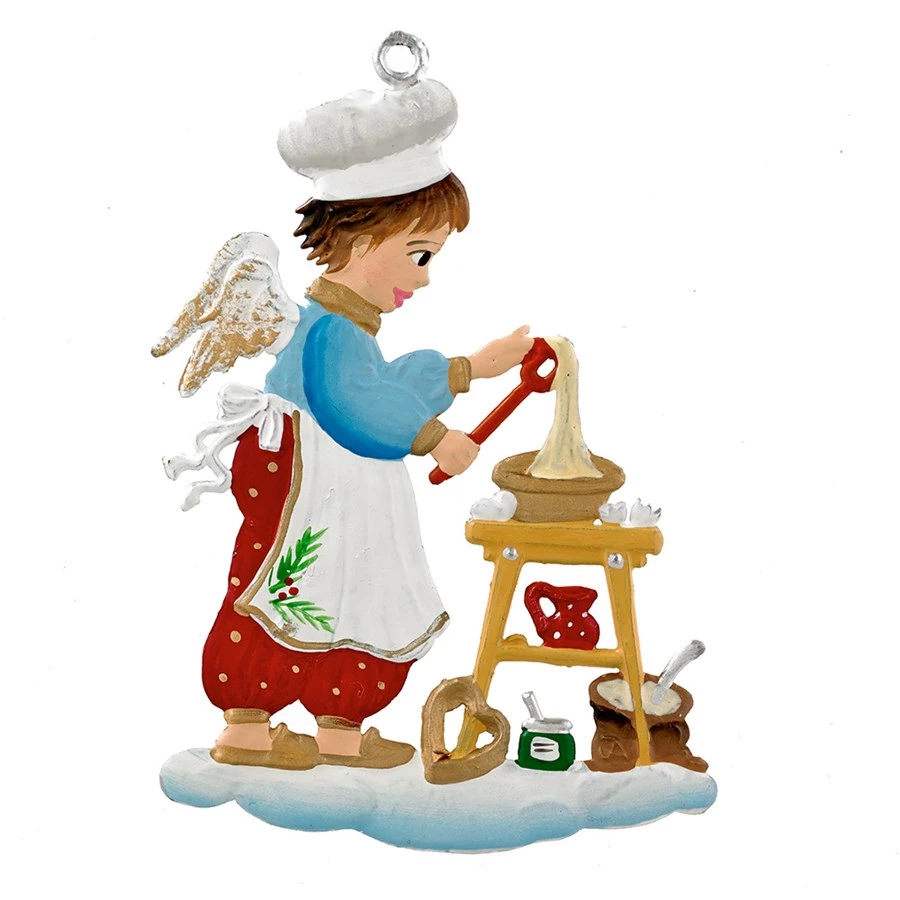 Scully & Scully Pewter Angel Baking Ornament 3 Scully & Scully Pewter Angel Baking Ornament