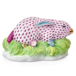 Herend Rabbit In Grass -Collectibles Sales Store unnamed file 1535