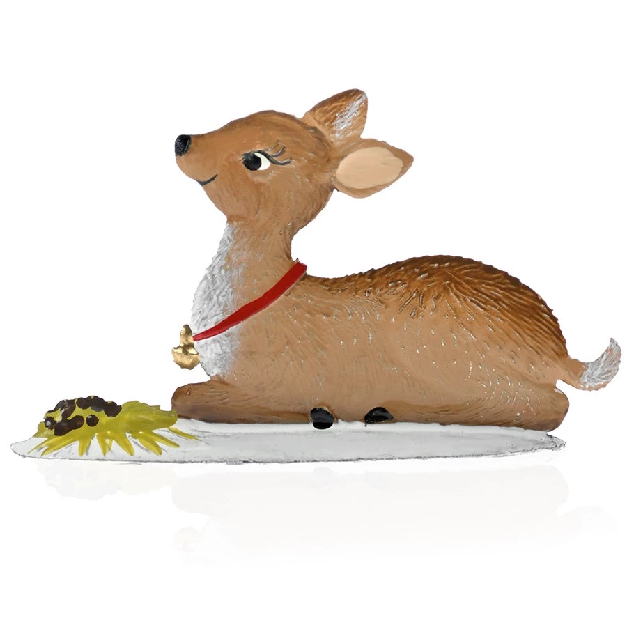 Scully & Scully Pewter Young Doe In Winter Resting 3 Scully & Scully Pewter Young Doe In Winter Resting