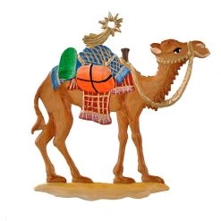 Scully & Scully Pewter Christmas Camel Ornament