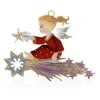 Scully & Scully Pewter Angel On Shooting Star Ornament