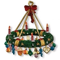 Scully & Scully Pewter Advent Wreath Ornament