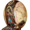 Scully & Scully Ostrich Egg With World Map Design & Atlas Stand -Collectibles Sales Store unnamed file 1655