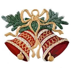 Scully & Scully Pewter Christmas Bells Ornament