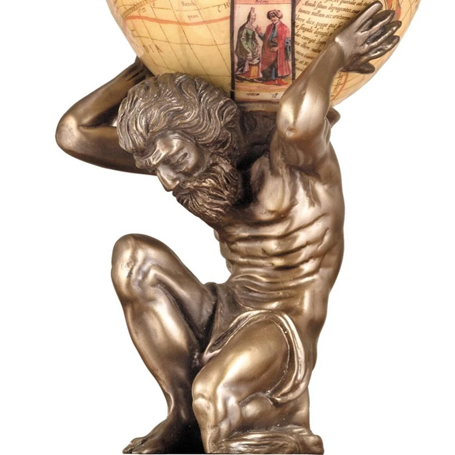 Scully & Scully Ostrich Egg With World Map Design & Atlas Stand 5 Scully & Scully Ostrich Egg With World Map Design & Atlas Stand - Image 3