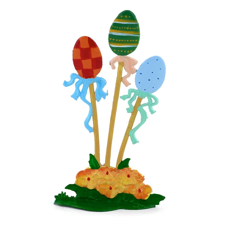 Scully & Scully Pewter Standing Easter Egg Garden 3 Scully & Scully Pewter Standing Easter Egg Garden