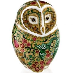 Royal Crown Derby Parchment Owl Paperweight