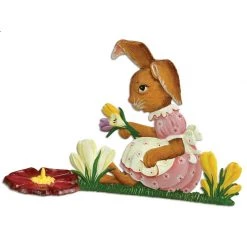 Scully & Scully Pewter Sitting Bunny With Candle