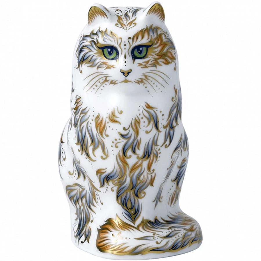 Royal Crown Derby Fifi The Cat Paperweight 3 Royal Crown Derby Fifi The Cat Paperweight