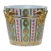 Scully & Scully Dresden Porcelain Cachepot With Gold Ram Heads & Flowers -Collectibles Sales Store unnamed file 175