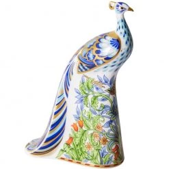 Royal Crown Derby Manor Peacock Paperweight
