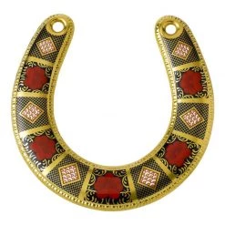 Royal Crown Derby Old Imari Solid Gold Band Horseshoe