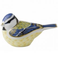 Royal Crown Derby Garden Blue Tit Paperweight