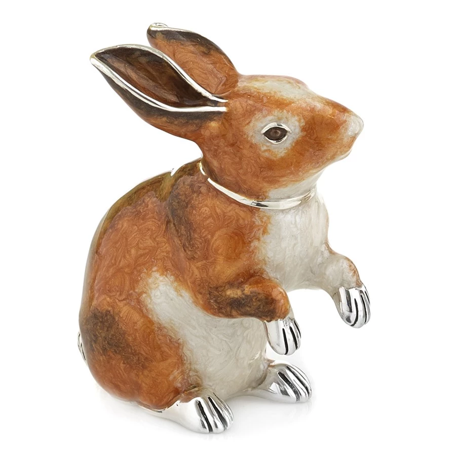 Scully & Scully Sterling Silver & Enamel Rabbits 4 Scully & Scully Sterling Silver & Enamel Rabbits - Image 2