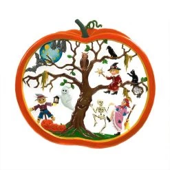 Scully & Scully Pewter Halloween Pumpkin Wall Hanging