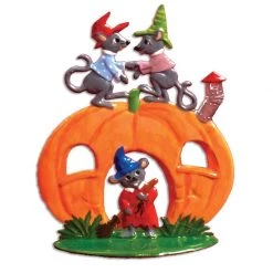 Scully & Scully Pewter Pumpkin Mouse House
