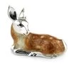 Scully & Scully Sterling Silver & Enamel Fawn Pair