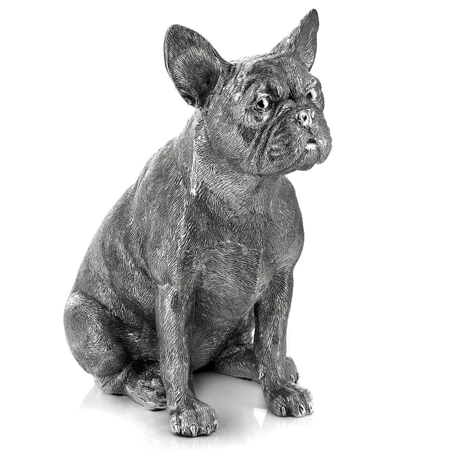 Scully & Scully Sterling Silver Large French Bulldog Sculpture 3 Scully & Scully Sterling Silver Large French Bulldog Sculpture