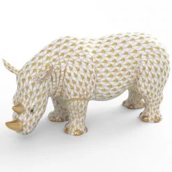 Herend Standing Rhinoceros -Collectibles Sales Store unnamed file 1963