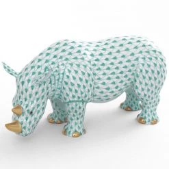 Herend Standing Rhinoceros -Collectibles Sales Store unnamed file 1966