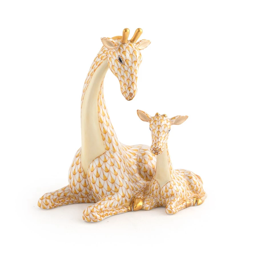 Herend Mother And Baby Giraffe 7 Herend Mother And Baby Giraffe - Image 5