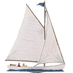 Scully & Scully Pewter Moewe Sailboat