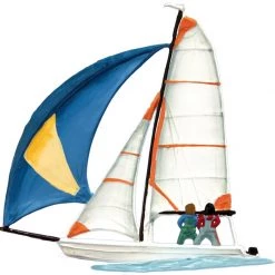 Scully & Scully Pewter 29er Sailboat