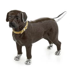 Scully & Scully Sterling Silver & Enamel Labradors