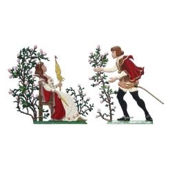 Scully & Scully Pewter Sleeping Beauty & Prince Charming