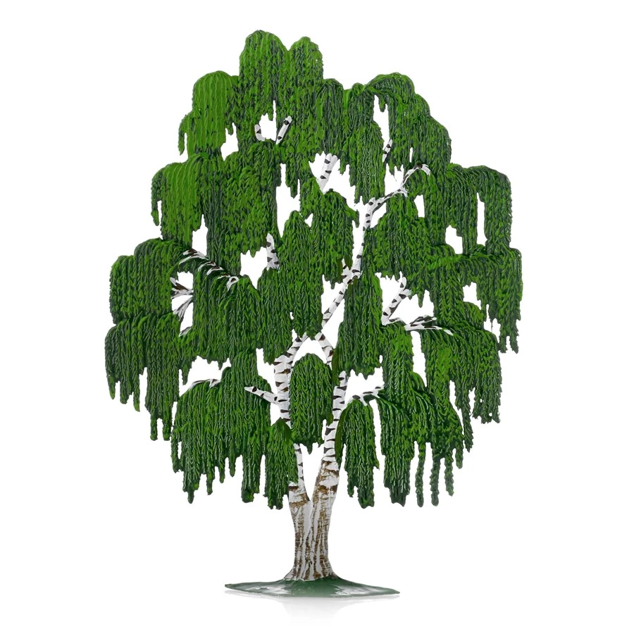 Scully & Scully Pewter Weeping Willow Tree, Green 3 Scully & Scully Pewter Weeping Willow Tree, Green