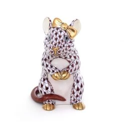 Herend Mouse With Bow -Collectibles Sales Store unnamed file 2135