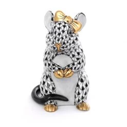 Herend Mouse With Bow -Collectibles Sales Store unnamed file 2137