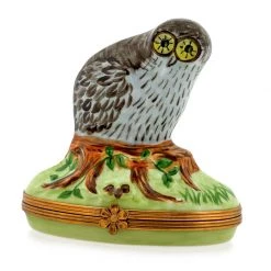 Scully & Scully Owl Limoges Box