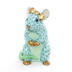 Herend Mouse With Bow -Collectibles Sales Store unnamed file 2140