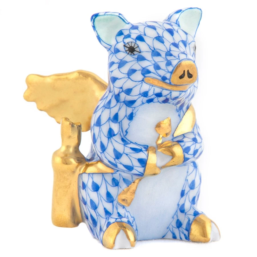 Herend Cupid Piggy 4 Herend Cupid Piggy - Image 2