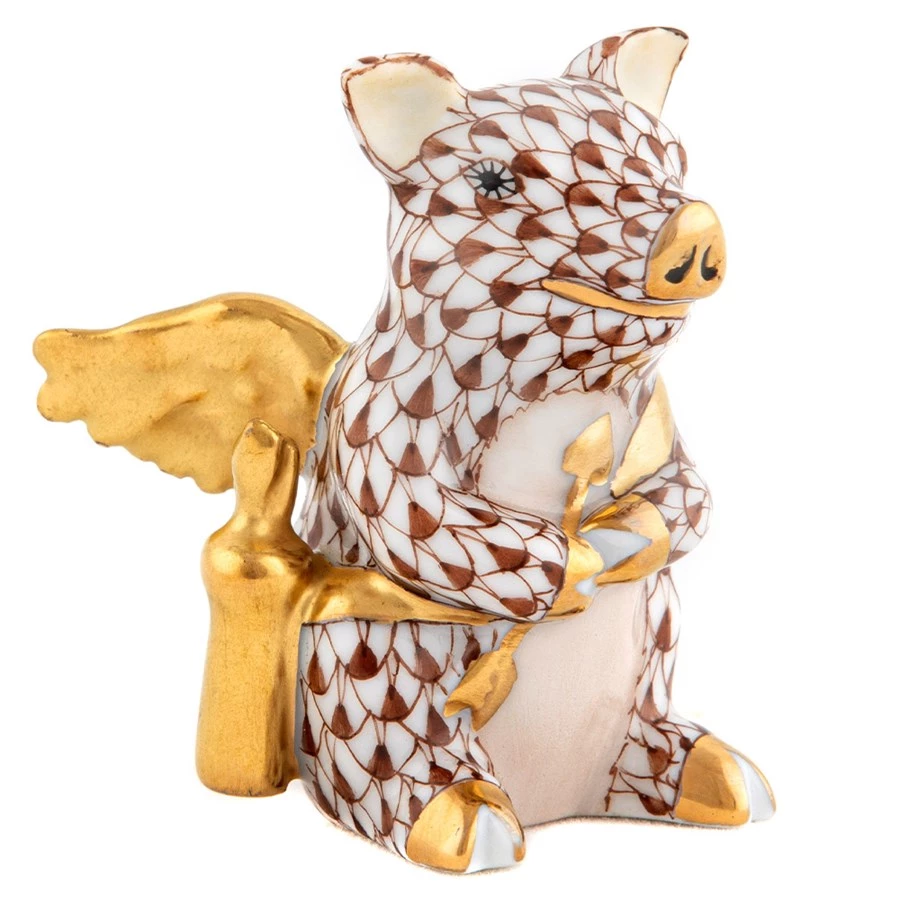 Herend Cupid Piggy 5 Herend Cupid Piggy - Image 3